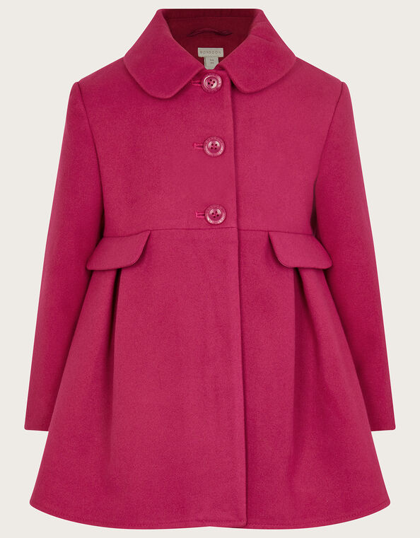 Skirted Coat, Pink (MAGENTA), large