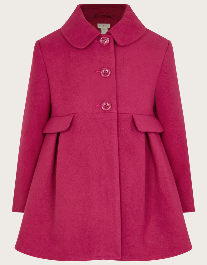 Skirted Coat, Pink (MAGENTA), large