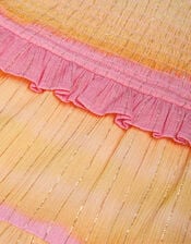 Ombré Sleeveless Tiered Dress, Pink (PINK), large