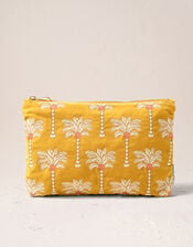 Elizabeth Scarlett Sunrise Palm Velvet Pouch, , large