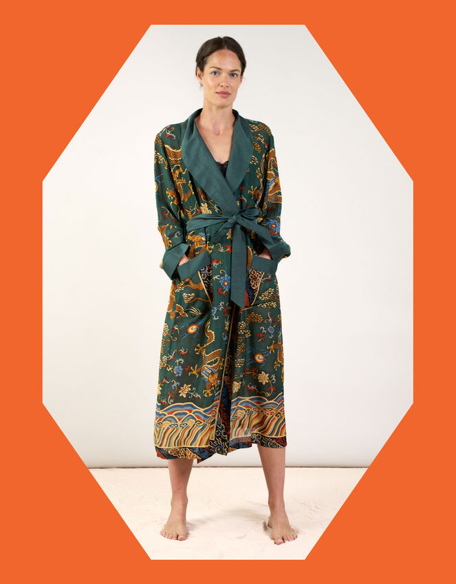 One Hundred Stars Dragon Print Robe