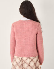 Suki Stitch Cardigan, Pink (PINK), large