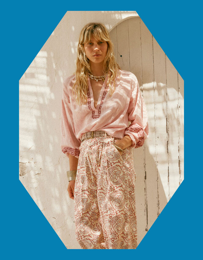 Blouses lange mouw wit MAISON HOTEL main image 0