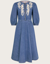 Kaia Cornelli Dress, Blue (DENIM BLUE), large