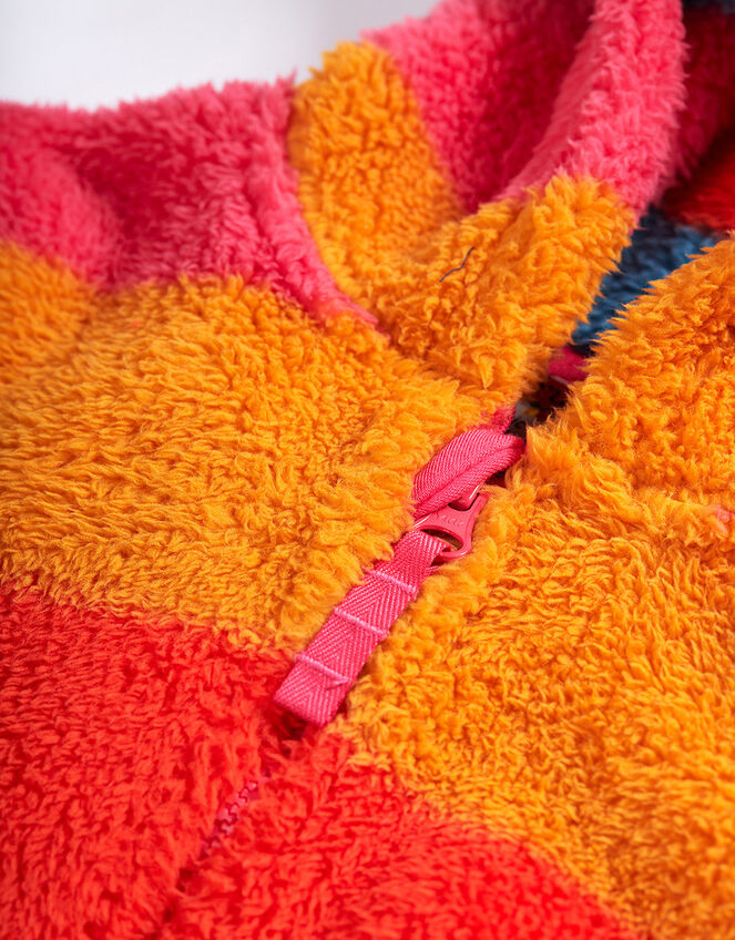 Frugi Big Ted Fleece Snuggle Suit, Multi (MULTI), large