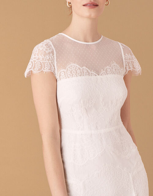 Monsoon – Rebecca Chantilly Lace Bridal Dress Ivory Mariage Bohème MONSOON