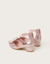 Pearl Bow Glitter Heels, Pink (PINK), large