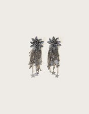 Flower Star Statement Earrings, , large