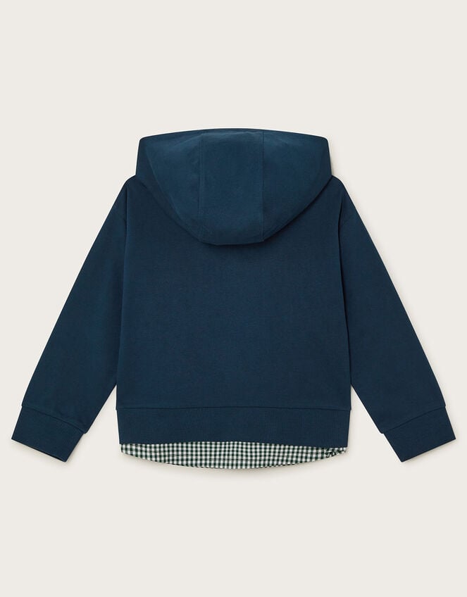 Hooded Shirt Jumper, Blue (NAVY), large