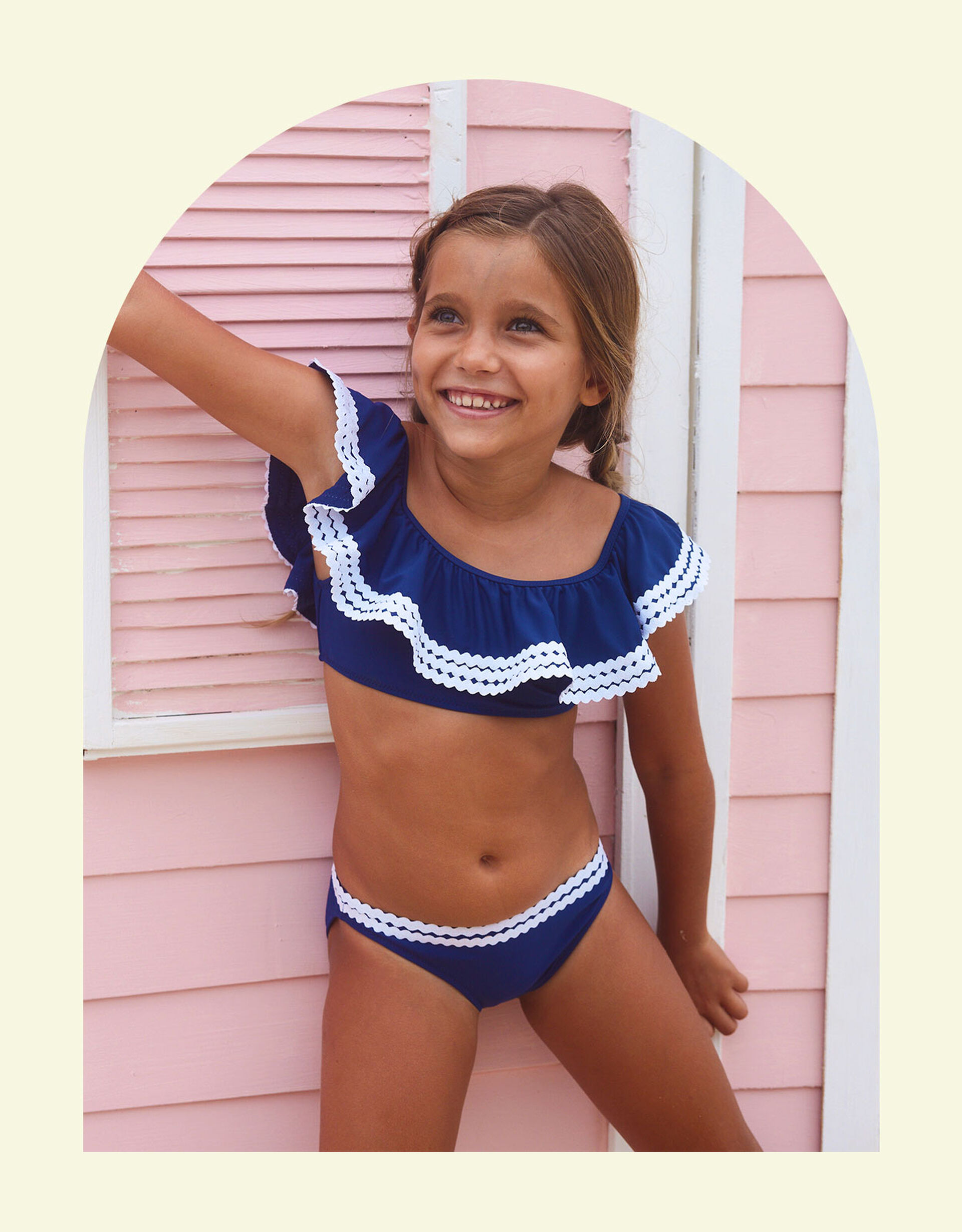 Sunuva Ric Rac Bikini Set Blue