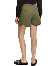 Scotch and Soda High Rise Broderie Shorts, Green (GREEN), large