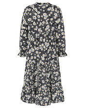 EDEN MINI ME FLORAL DRESS IN LENZING™ ECOVERO™, Black (BLACK), large