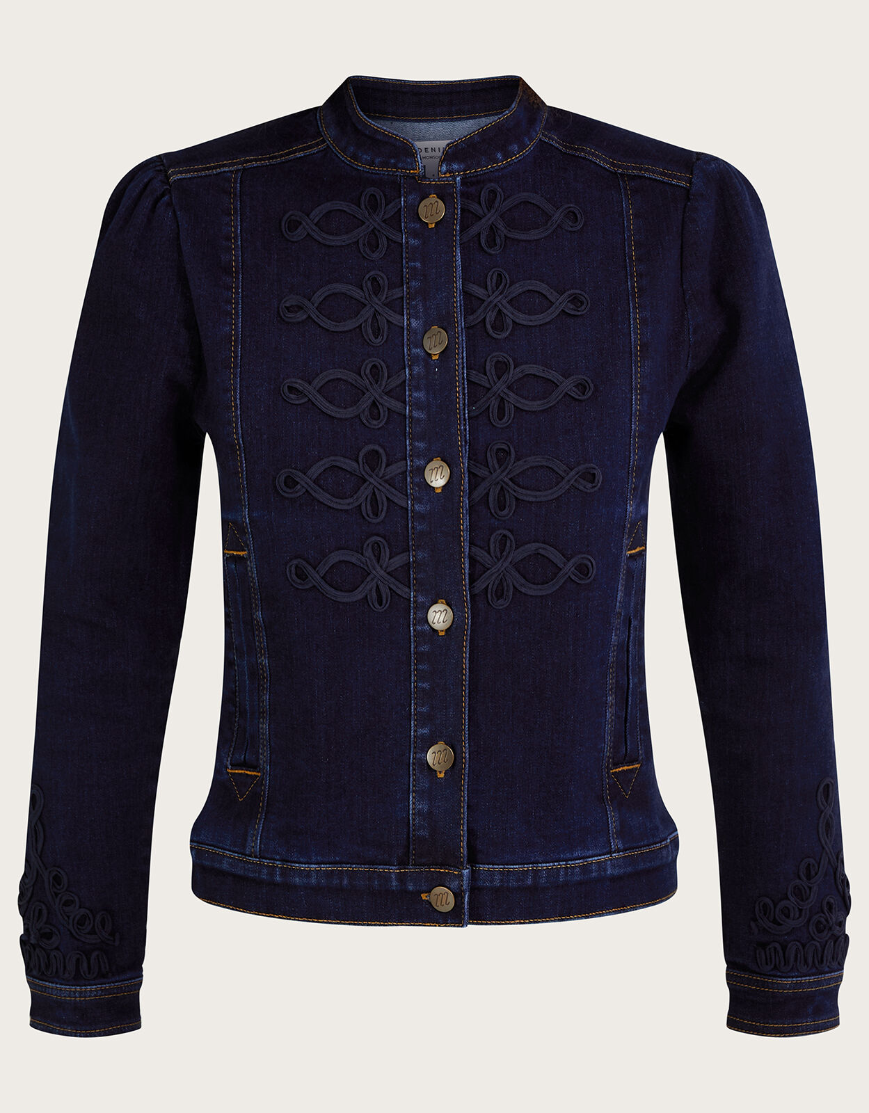 Lauria Nautical Denim Jacket with Sustainable Cotton Blue
