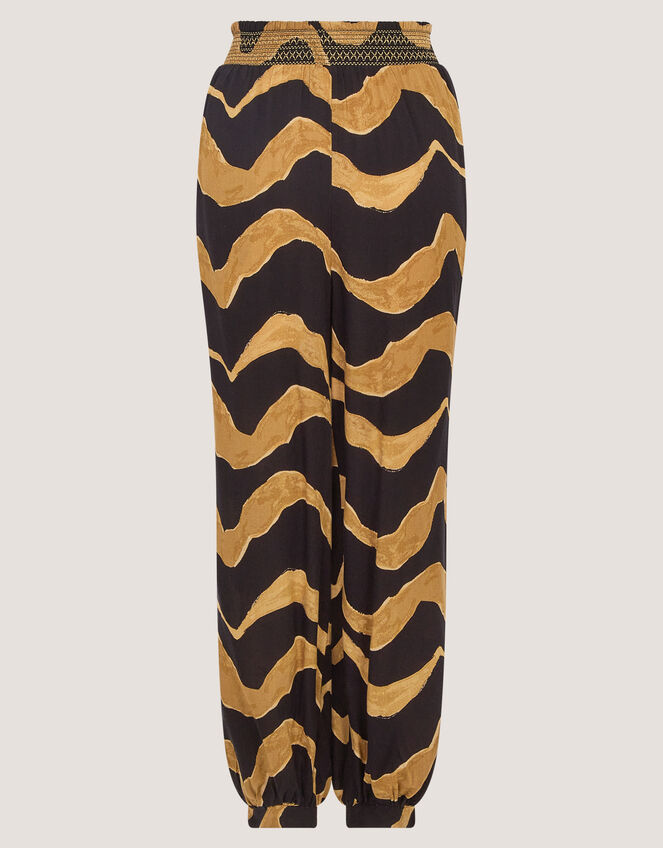 Zahara Print Balloon Trousers, Black (BLACK), large