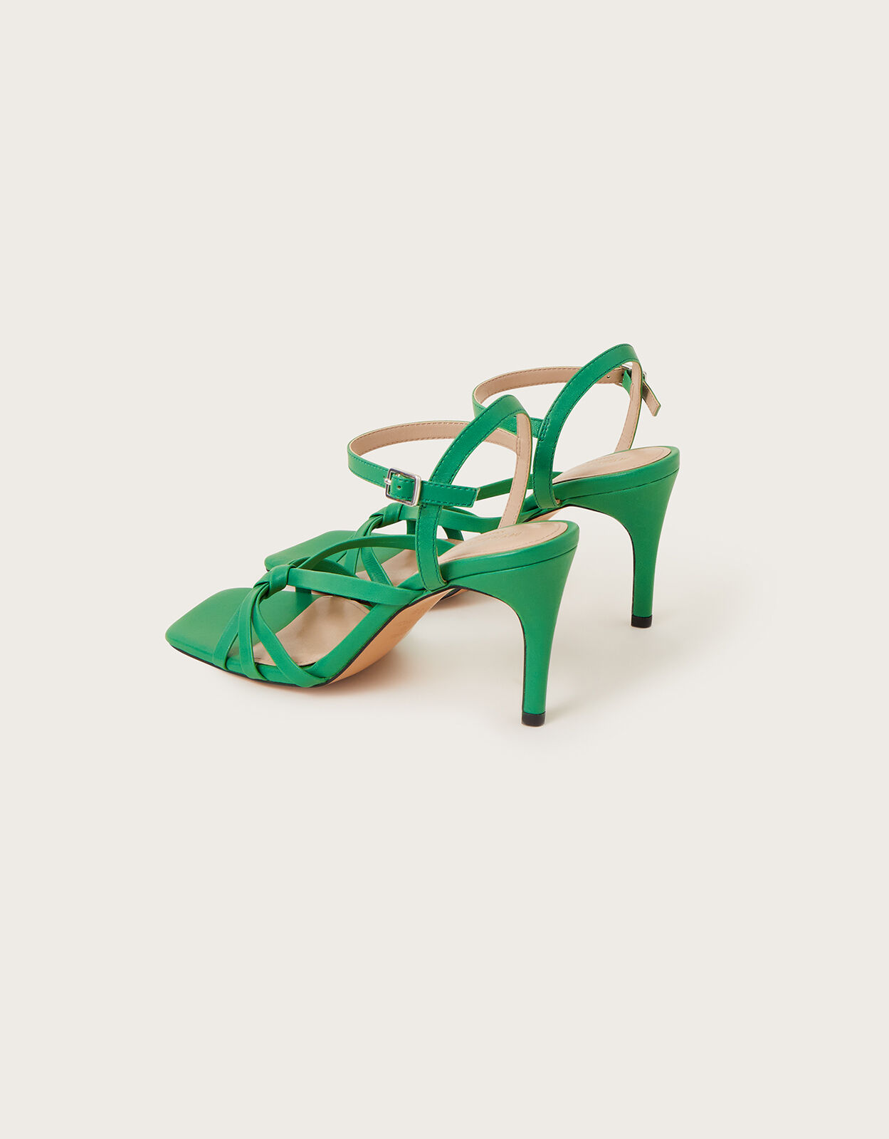 Green barely there sandals deals
