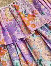 Floral Print Tiered Skirt, Multi (MULTI), large