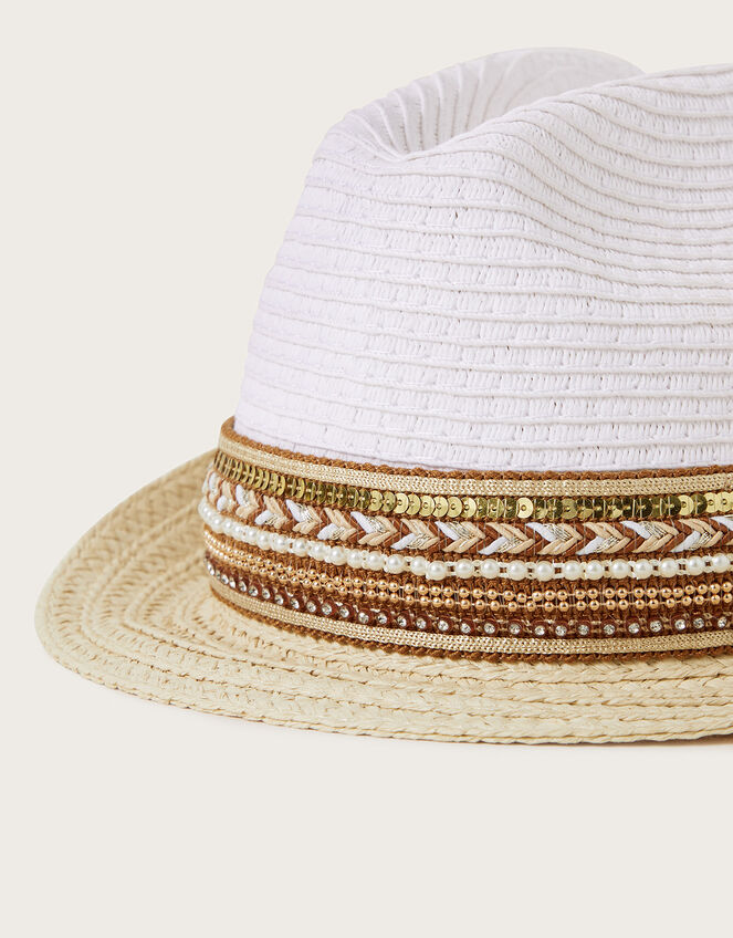 Embellished Trilby, Natural (NATURAL), large
