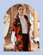 One Hundred Stars Acer Print Kimono, , large
