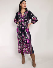 East Embroidered Midi Dress, Multi (MULTI), large