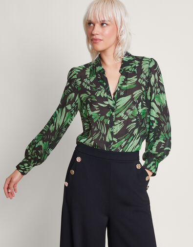 Ophelia Blouse, Black (BLACK), large