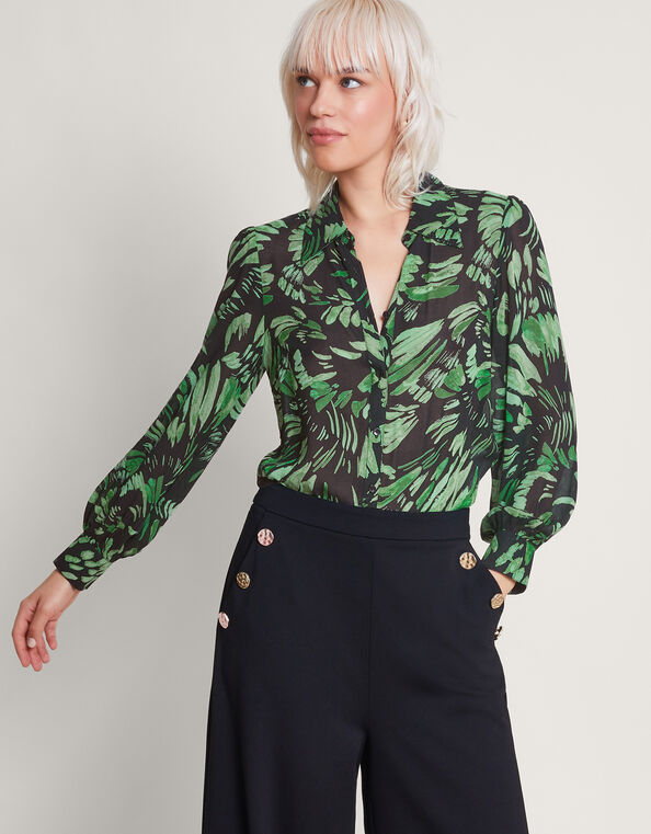 Ophelia Blouse, Black (BLACK), large