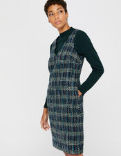 Talia Check Dress, Teal (TEAL), large