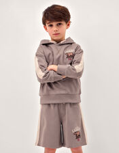 League Hoodie & Shorts Set, Brown (BROWN), large