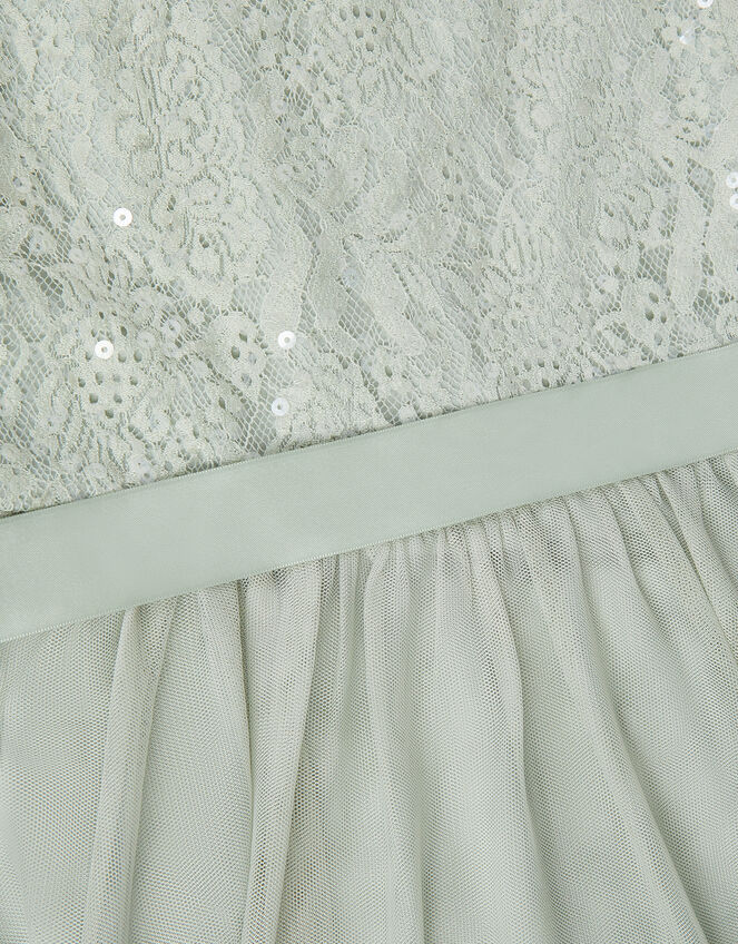 Lacey Sequin Truth Dress, Green (SAGE), large