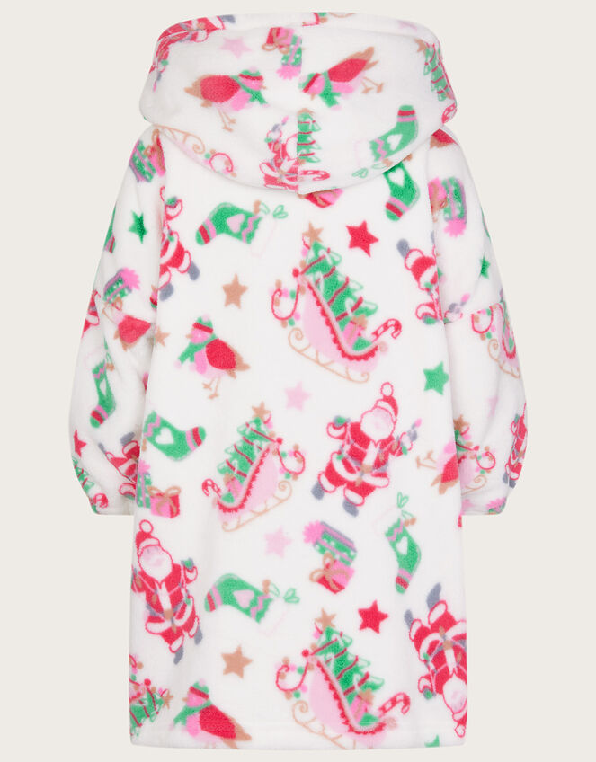 Super-Soft Christmas Oversized Hoodie , Ivory (IVORY), large