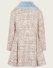 Sparkle Tweed Coat , Blue (BLUE), large
