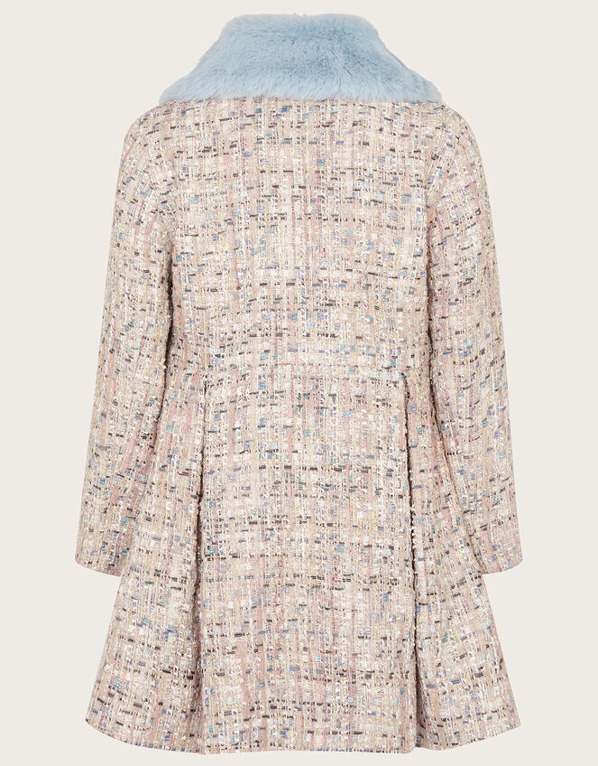 Sparkle Tweed Coat , Blue (BLUE), large