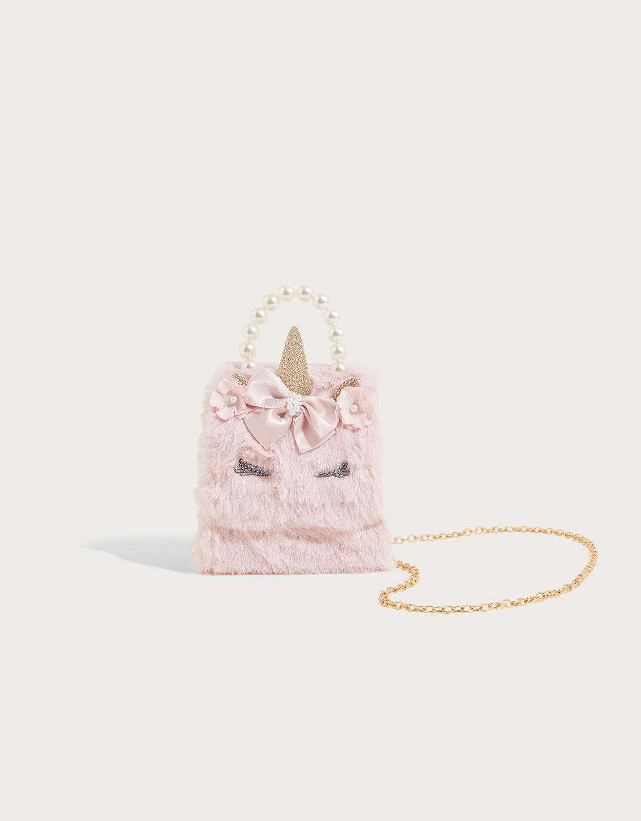 Fluffy Pearl Unicorn Bag