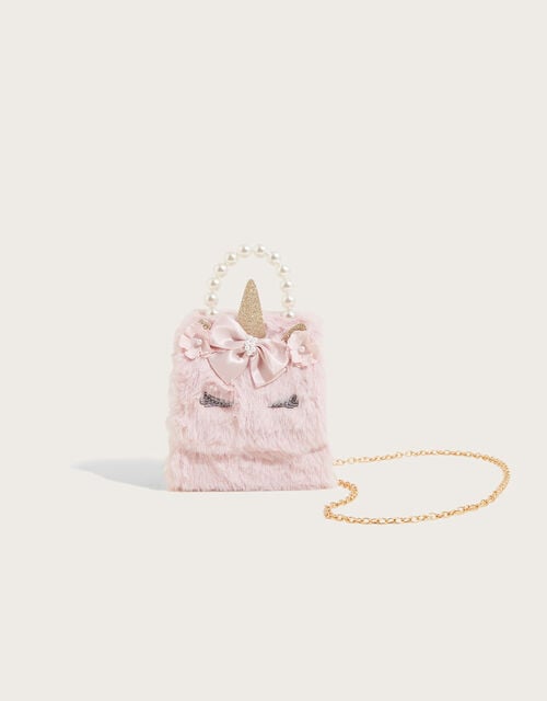 Fluffy Pearl Unicorn Bag, , large