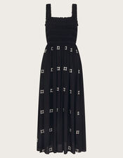 Briar Embroidered Dress, Black (BLACK), large