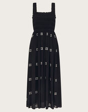 Briar Embroidered Dress, Black (BLACK), large