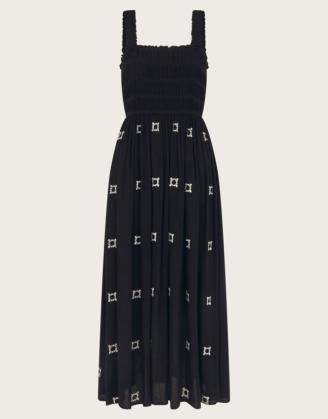 Briar Embroidered Dress, Black (BLACK), large