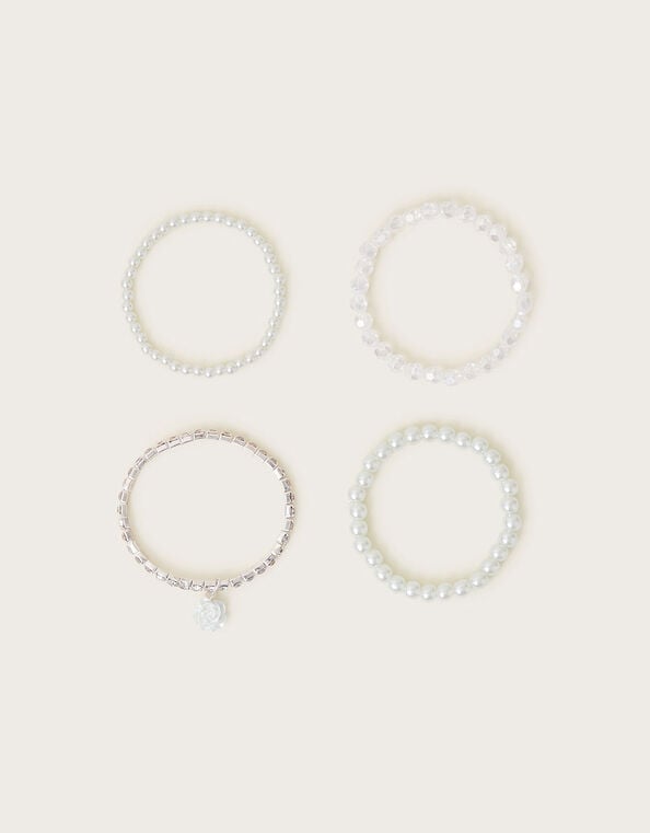 4-Pack Embellished Bridesmaid Bracelets, , large