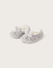 Bitsy Pearl Bunny Slippers, Grey (GREY), large