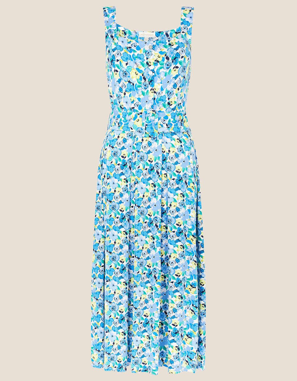 Floral Print Jersey Sundress Blue | Work Dresses | Monsoon UK.