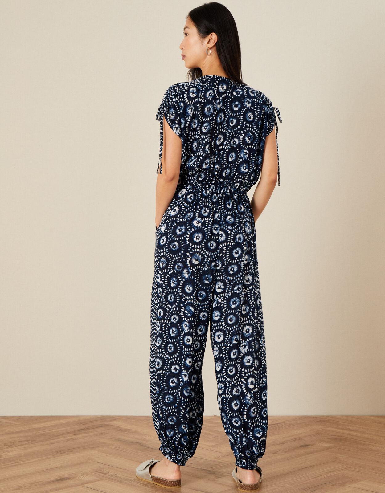 Monsoon navy jumpsuit shop