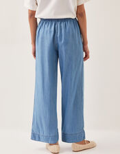 Nyla Wide Leg Trousers, Blue (DENIM BLUE), large