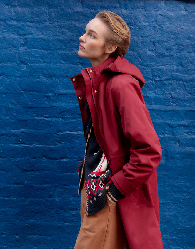 Ada Waterproof Raincoat Red