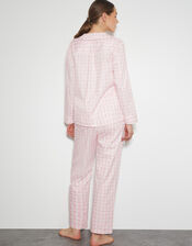 Clementine Gingham Pyjama Set, Pink (PINK), large