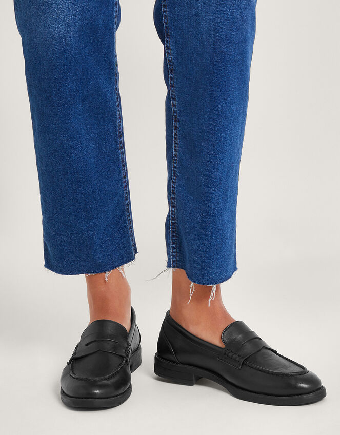 Leather Loafers Black | Women's Shoes | Monsoon UK.
