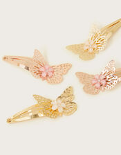 Pretty Butterfly Hair Clips 4 Pack, , large