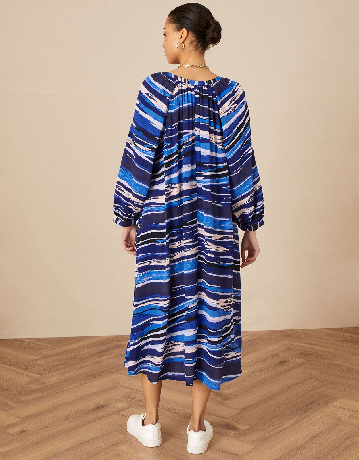 Monsoon dolly stripe dress clearance