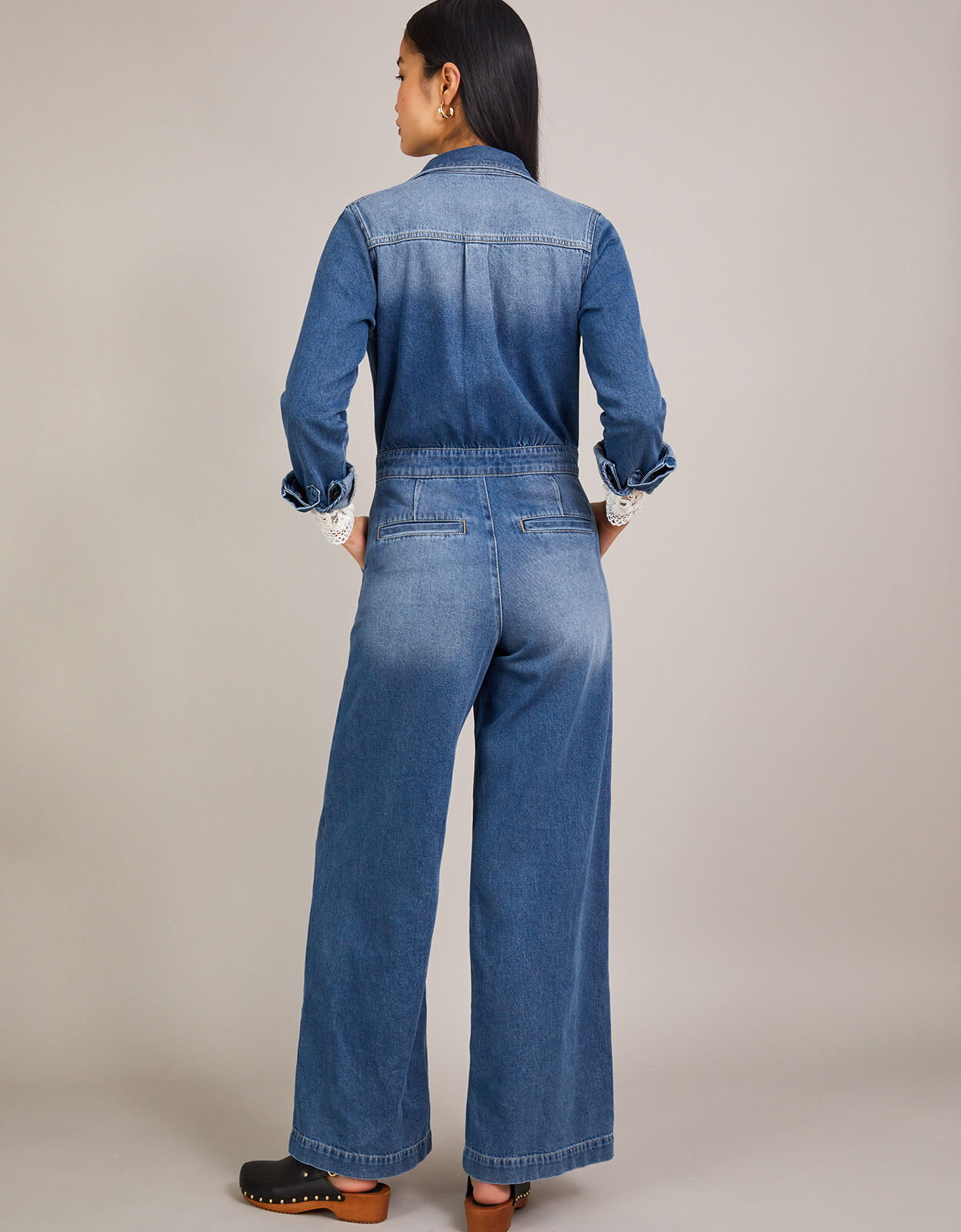 Etta Wide Leg Jumpsuit Blue