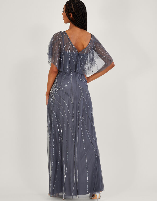 Sienna Embellished Maxi Dress Blue | Evening Dresses | Monsoon UK.