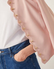 Ruth Scallop Jacket, Pink (PALE PINK), large