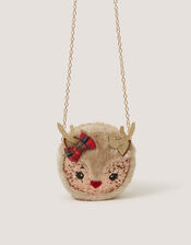 Fluffy Reindeer Bag, , large